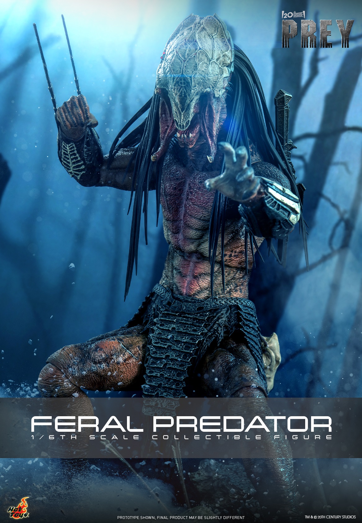 Pre-Order Hot Toys Prey Feral Predator Sixth Scale Figure TMS114